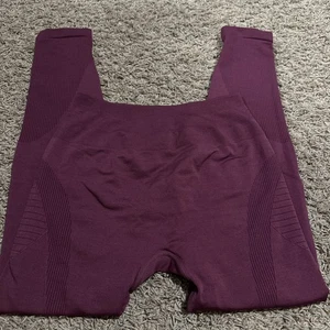 Alphalete Leggings Womens Medium (24x25) High Waisted Ribbed Texture Athleisure - Picture 1 of 4