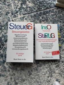 Steuergesetze (2019), InsO (2021), StaRUG (2021) - Bild 1 von 3