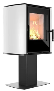 HITZE Kaminofen CANE SF-W weiß 6,5 kW Holzofen Stückholzkamin Stückholzofen - Bild 1 von 7