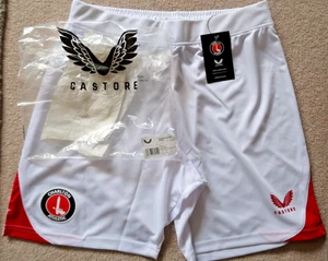 CHARLTON ATHLETIC FOOTBALL SHORTS SIZE LARGE HOME CASTORE BNWT - Picture 1 of 5