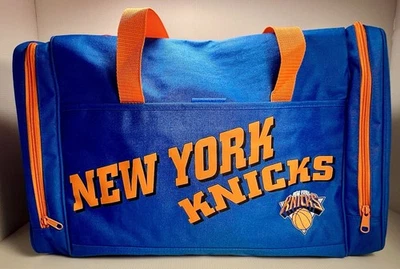 Bolso de Gimnasio de Lona Oficial de los New York Knicks NBA De Colección Años 90 Foto 1 de 4