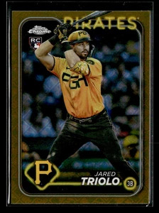 2024 Topps Chrome Logofractor Jared Triolo Gold /50 Rookie - Picture 1 of 2