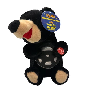 Dan Dee Plush Musical Animated Black Bear Born to be Wild w/Tags Works - Picture 1 of 4