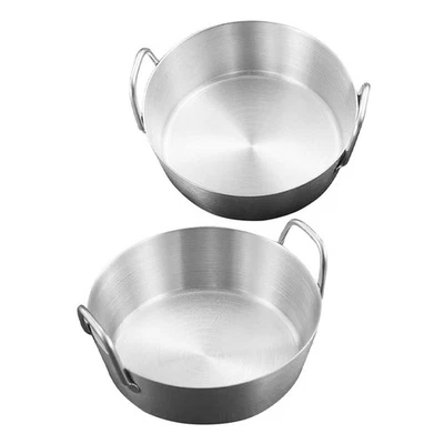  2 Pcs Ciotole Acciaio Ciotola Per Immersione in Inossidabile Piatto Salsa Di - Immagine 1 di 4