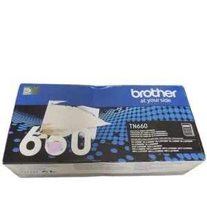 Unidad de batería original Brother TN-660 cartucho de tóner negro OEM abierto - Imagen 1 de 7