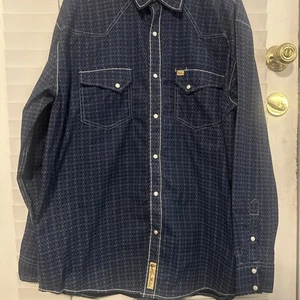 Larry Mahan Shirt Mens Size XL Cowboy Collection Western Pearl Snap Button VTG - Picture 1 of 7