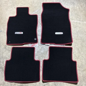 New 2017-2021 Honda Civic Type R FK8 OEM Black W/ Red Carpet Floor Mats Set of 4 - Picture 1 of 16