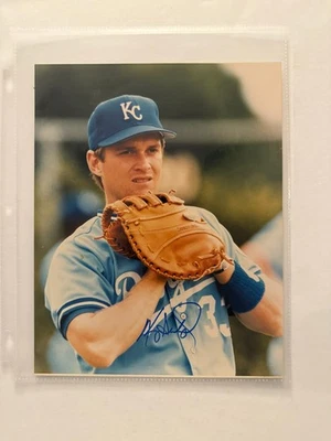 Imagen autografiada a color 8x10 Kevin Seitzer Kansas City Royals de 1990 - LEER Foto 1 de 2