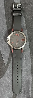 Puma Men's Ultrasize Black/Red Dial Watch - 102941N - image 1 of 2