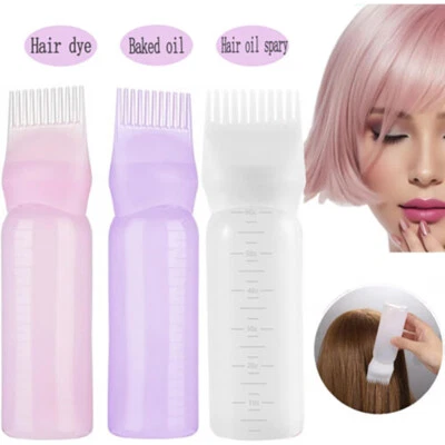 4PCS 160ml Dyeing Shampoo Bottle Oil Dispensing Comb Hair Dye Applicator Brush - image 1 of 4