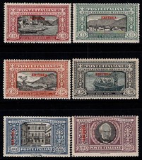 Eritrea 1924 Sass. 71-76 Nuovo * 80% Alessandro Manzoni