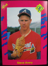 1990 Classic Baseball Steve Avery Rookie Card #T4