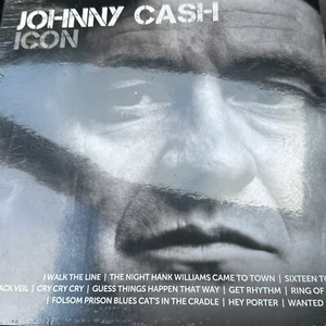 Johnny Cash ¨Icon¨ Ring Of Fire Red LP/Vinyl Compilation 2023 Reissue - Picture 1 of 2