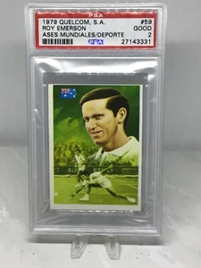 1979 Quelcom #59 Roy Emerson  PSA 2 (Top Pop, Pop 1) - Picture 1 of 2