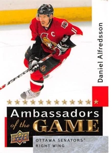2009-10 Upper Deck Ambassadors of the Game #AG46 Daniel Alfredsson - Picture 1 of 2