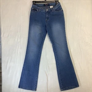 C’est Toi Jeans Blue Denim Pants Sz 1-2 Stretch Jeans Low Rise Flare Leg - Picture 1 of 6