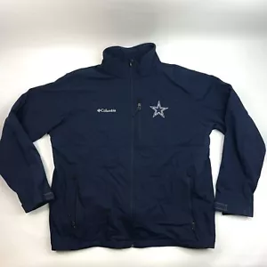 Columbia NFL Dallas Cowboys Outdoor Navy Blue Zip Up Jacket Men’s Size XL - Picture 1 of 17