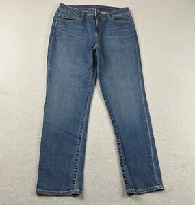 Talbots Jeans Womens 10/30 Blue Denim Signature Flat Front Ankle - Picture 1 of 9