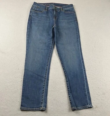 Talbots Jeans Womens 10/30 Blue Denim Signature Flat Front Ankle - Image 1 of 4