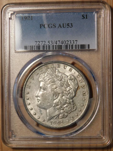 1901 Morgan Dollar *PCGS AU 53* Cover