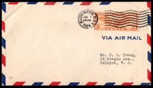 SC# C19 FDC - Wings & Globe, rear flap open - Picture 1 of 1