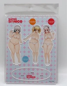 Super Sonico Super Pochaco Super Taruco Acrylic Stand Figure New from Japan - Picture 1 of 6