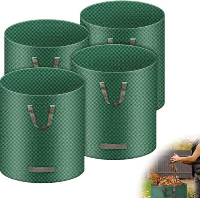 4x 272/300L Gartensack Set Laubsack Rasensack Gartenabfallsack Gartentasche XXL - Bild 1 von 4