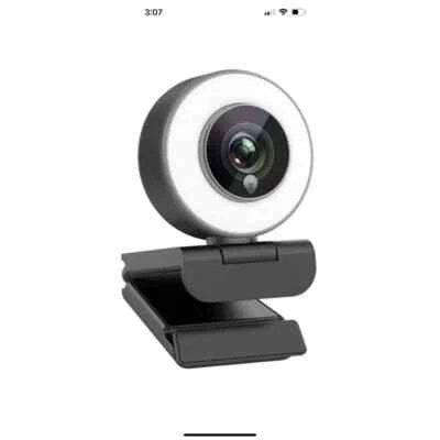 Aoboco Streaming Webcam, Webcam for Stream HD 1080p Autofocus, Dimming Light - Image 1 of 4