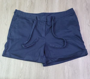 Brooks Brothers Damen Chino Shorts blau Größe 14 Stretch Baumwolle Bündchen Taille zum Binden - Bild 1 von 16