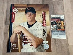 JSA Justin Morneau Signed 8x10 Photo File COA Twins White Sox Rockies Pirates B - Picture 1 of 4