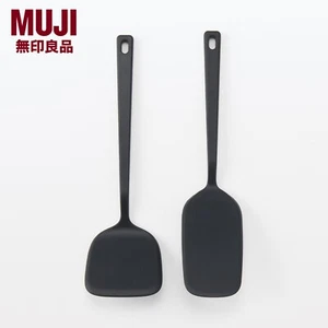 MUJI Silicone Turner + Long Silicone Turner Kitchen Tools 2pcs sets From Japan - Picture 1 of 11