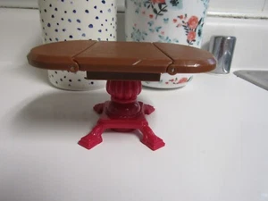 Fisher Price liebevolle Familie Puppenhaus Esszimmer Küche Tropfenblatt braun TISCH - Bild 1 von 4