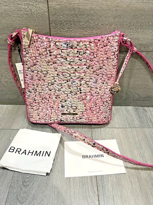 Bolso Bandolera Brahmin Katie Rosa Cobra Mediano B000501 Foto 1 de 4