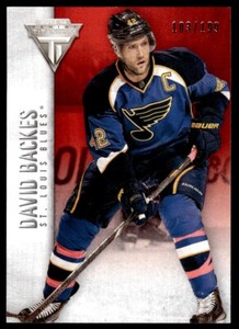 2013-14 Panini Titanium Commons Retail Red David Backes 103/199 St. Louis Blues