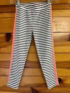 Crewcuts Cropped Length Stripe Leggings w/Neon Trim EUC Girls Pants Size 12 - Picture 1 of 2