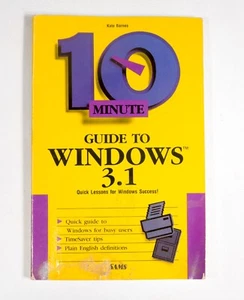 Vintage 10 minute guide to Windows 3.1 Kate Barnes ST533B32 - Picture 1 of 4