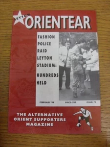 Feb-94 Fanzine: Leyton Orient - Leyton Orientear, No 74. Footy Progs are pleased - Picture 1 of 1