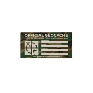 Geocaching Autocollant officiel pour cache Taille Medium - Photo 1/1