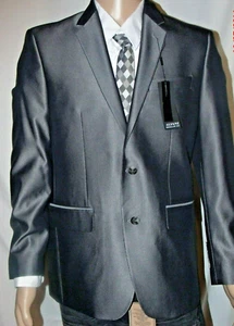 Size 38R Alfani Grey Men Two Button Blazer Made exclusively for Macys $360.00 - Picture 1 of 4