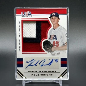 Kyle Wright 2017 Panini USA Stars & Stripes Patch Auto #'d /25 - Braves / Royals - Picture 1 of 3