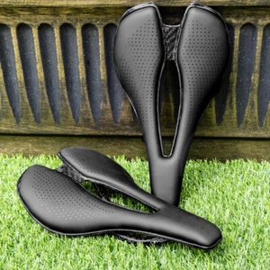 Vollcarbon Fahrrad Sattel Superlight 7x9mm EVA 140mm Mountainbike Rennrad Sitz - Bild 1 von 19