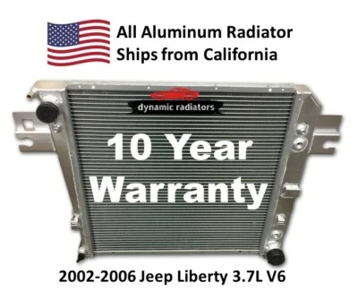 Radiador todo aluminio para Jeep Liberty 2002-2006 3,7 L V6 sin EOC Foto 1 de 2