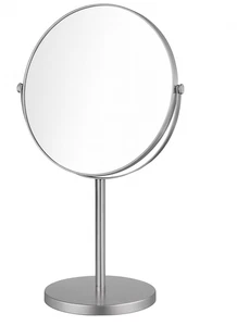 Kosmetikspiegel Edelstahl 5X Vergrößerung Schminkspiegel Bad Rund Make-Up - Bild 1 von 3