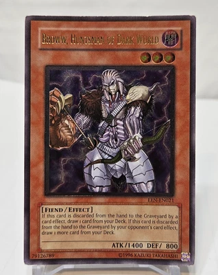 ULTIMATE Rare Broww, Huntsman of Dark World EEN-EN021 Unlimited Yugioh 7691 - Image 1 of 4