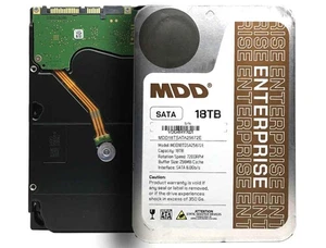 MDD MAXDIGITALDATA 18TB 7200 RPM 256MB Cache SATA 6,0Gb/s 3,5 Zoll Interne En... - Bild 1 von 5