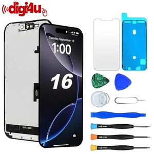 Digi4u Para iPhone 16 LCD COF Pantalla Pantalla Repuesto 3D Táctil Digitalizador - Imagen 1 de 5