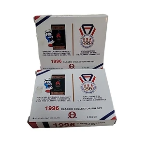 2 KOMPLETTE NEUE SÄTZE 1996 Atlanta Olympic Classic Sammler Pin Olympische Sommerspiele - Bild 1 von 8