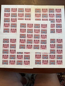 Lote-5 de 20 sellos de amor estampillas de celebración de vacaciones de panel - Imagen 1 de 7