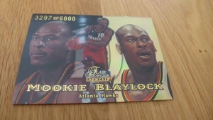 MOOKIE BLAYLOCK 98/99 Flair Showcase Row 1 # 70 num. 3297/6000 Atlanta Hawks - Bild 1 von 1