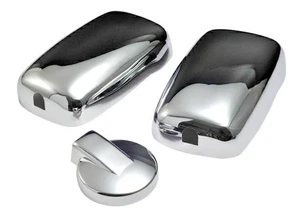 Aftermarket Chrome-Plated Mirror Cover Set of 3 for Isuzu NEW Elf Ultra-Low PM - Bild 1 von 3